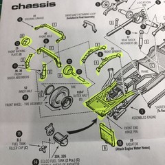 40 Willys Gasser Drop Straight Axle W Parallel Springs 1:25 LBR Model Parts