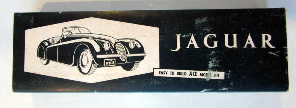 Vintage ACE No. 25R, Jaguar Xk120 Wood Model Kit, not complete