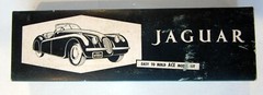 Vintage ACE No. 25R, Jaguar Xk120 Wood Model Kit, not complete