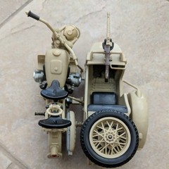 VINTAGE BMW R75 Army Motorcycle with sidecar 1:16 scale model