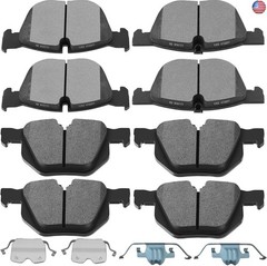 SCITOO D1294 D1042 Semi-Metal Brake Pads Kits Front & Rear Replacement For