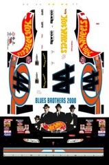 #44 Kyle Petty Blues Brothers Pontiac 2000 1/24th – 1/25th Scale Decals