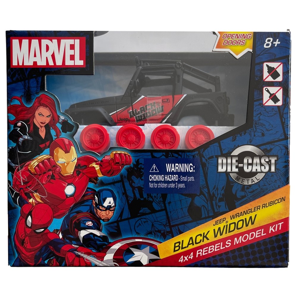 Marvel Black Widow Jeep Wrangler Rubicon 4×4 Vehicle Rebels Model Kit