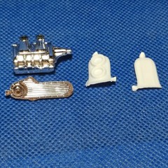 🌟 Oval Case Supercharger 1940 Ford 1:25 Scale 1000s Model Car Parts 4 Sale