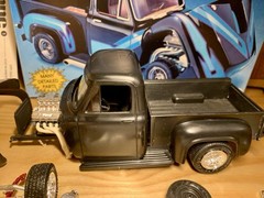 ‘53 Ford Pickup Street Racer Flip Nose 1/25 Model Kit Partially Built AMT ERTL