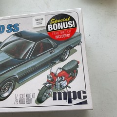 MPC 1986 Chevy El Camino SS w/ Trail Bike 1:25 Model Kit #888/12 NEW Sealed