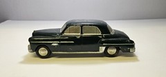 1950 Banthrico Dodge “Coronet” SUPER RARE ALMOST-MINT TRUE Promo car BANK + KEY!