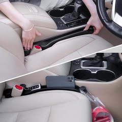 Givifive Car Seat Gap Filler Set of 2 Soft Foam Multifunctional Seat Side Gap Fi