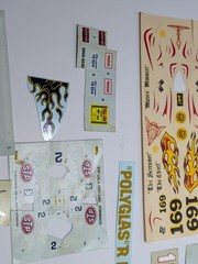 ✨VINTAGE✨ LOT 1:24/25 Scale Auto Racing Hot Rod Model Kit Decal Sheets 1960s-80s