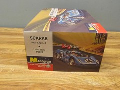 1965 / 97 Monogram SCARAB 1:24 Scale Racing Car Model Open Box / Sealed Contents