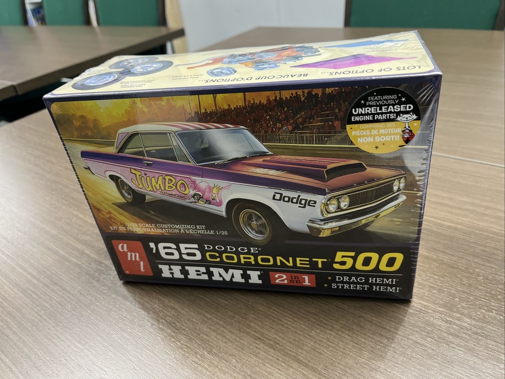 1/25 AMT #1499 ‘65 Dodge Coronet 500 HT HEMI 2in1 Drag & Street
