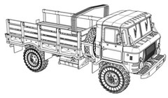 GAZ-66B Soviet 4×4 2t truck for airborne (Plastic model kit) 1/72 ACE 72186