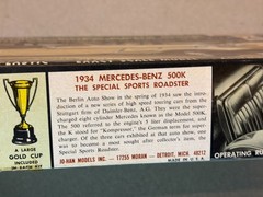 Vintage Jo-Han 1/25 1934 Mercedes-Benz 500K Special Sports Roadster Kit GC-234