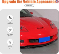 Car Vents Compatible with Chevy Corvette C6 2005-2013, Hood Scoop Body Kit,