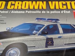 Lindberg Ford Crown Victoria State Trooper Alabama Police Car Model Kit Sealed