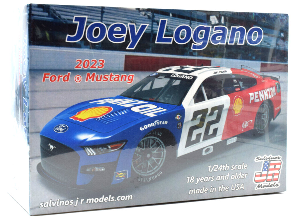 Salvino JR Models “Penzoil” Joey Logano 2023 Ford Mustang Nascar 1/24 Car Kit