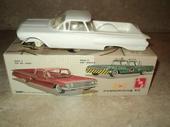 Antique 1/25 SMP 1960 El Camino 3in1 Customizing Kit Complete Minimally Started