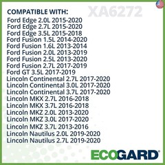ECOGARD XA6272 Premium Engine Air Filter Fits 2015-2024 Ford Edge, 2013-2020
