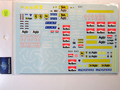 Decalpool 1/20 Ferrari F189 (640-643) Decal Sheet DP137 for Tamiya Kit