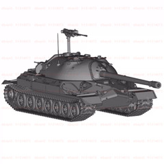 3d Printed 1/72/144 Soviet Is-7 Heavy Tank Unpainted Kit