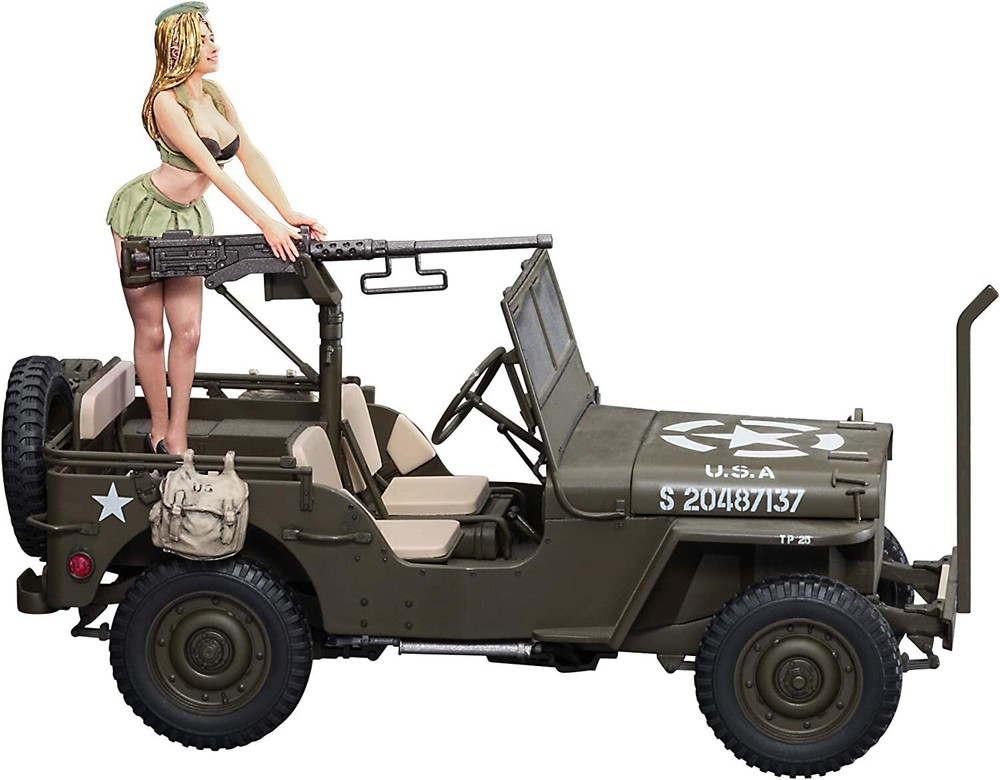 Hasegawa 1/24 1/4 ton 4 × 4 Truck (Equipped with 50 caliber M2 machine gun)