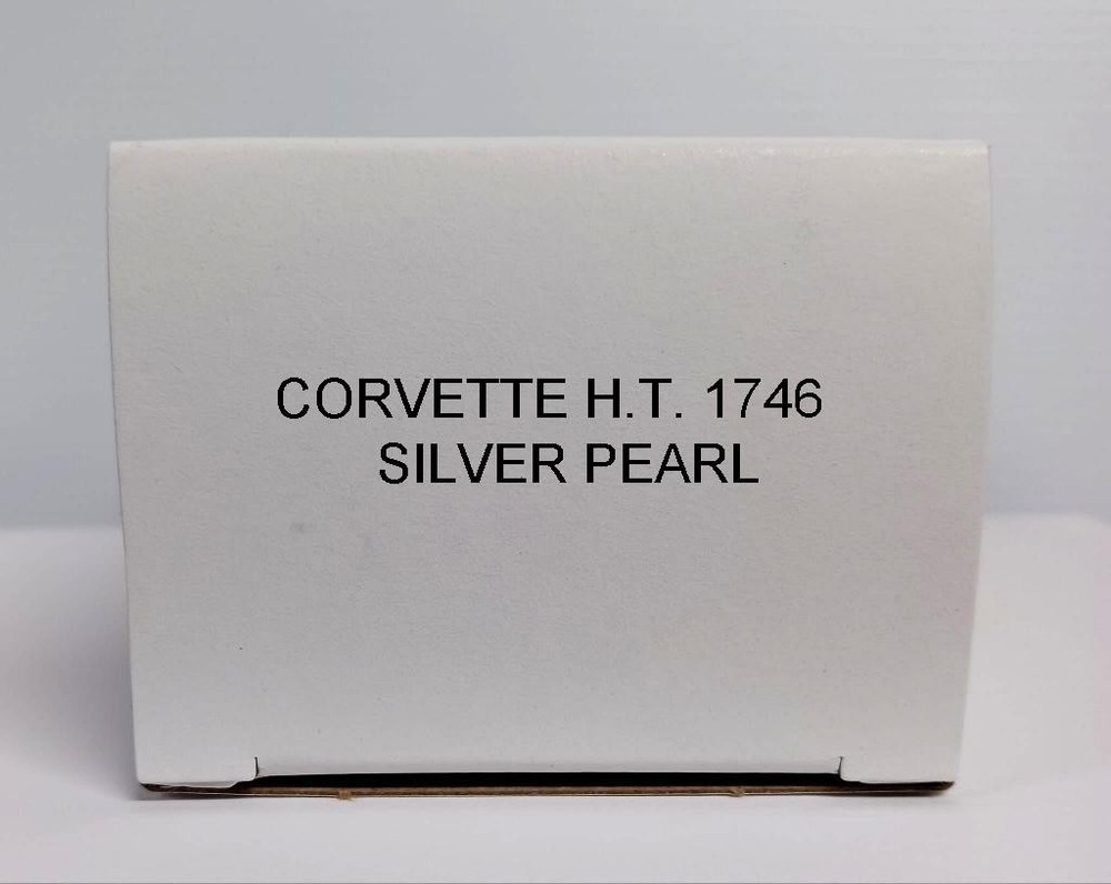1966 Chevy Corvette Hardtop Silver Pearl Promo Model Box Replica NO CAR