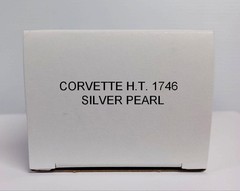 1966 Chevy Corvette Hardtop Silver Pearl Promo Model Box Replica NO CAR