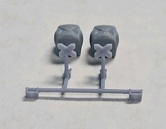 RESIN 3D PRINTED 1/24 1/25 DUAL DRAG PARACHUTE AND ANCHOR