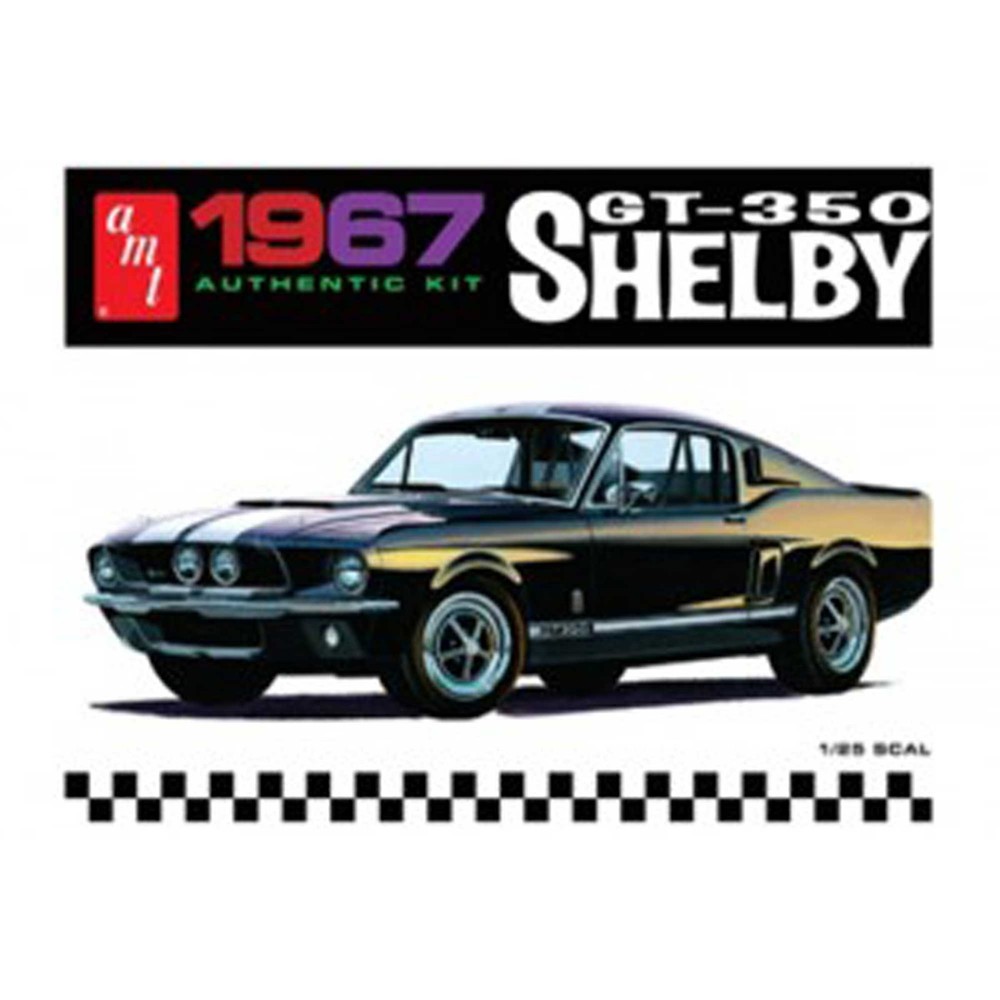 Round 2 LLC 1/25 ’67 Shelby GT350 White AMT834 Plastics Car/Truck 1/24 1/25