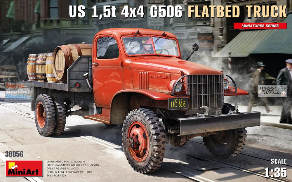 MIA38056 1:35 Miniart US 1.5t 4×4 G506 Flatbed Truck