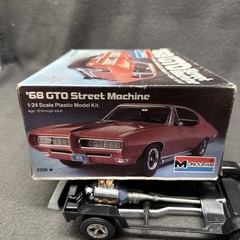 Monogram ’68 GTO Street Machine Model 1/24 Pontiac Started 2208 Goat Muscle Car