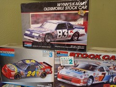 3 New & Sealed Monogram Stock Car Model Kits Lumina, Oldsmobile, Thunderbird