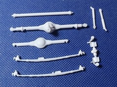 🌟 Rear End & Suspension 1971 Duster 1:25 Scale 1000s Model Car Parts 4 Sale.