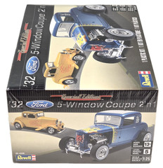 Revell ’32 Ford 5-Window Coupe 2’n1 Car 1:25 Scale Plastic Model Car Kit New