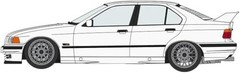 Hasegawa 1/24 Scale BMW 320i Custom Version Plastic Model Kit 20831