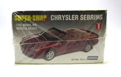 LINDBERG Super-Snap Ultra Chrysler Sebring 1/25 Model Kit No. 72711 NEW/SEALED
