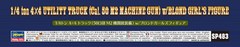 Hasegawa 1/24 1/4 ton 4×4 truck (equipped with 50 caliber M2 machine gun) w/Blon