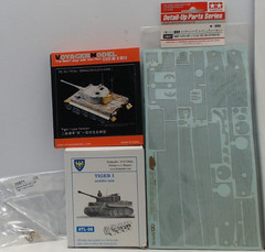 Dragon 6406 1/35 TIGER I Late Prod. w/ Tamiya, Voyager, Fruil & R.B. Detail Sets