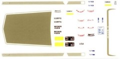 Fred Cady 40 1969 Mustang Mach 1 gold hood/side stripes 1/25 decal