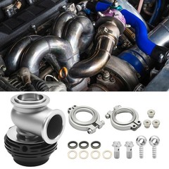 38mm External Black Turbo Wastegate Valve Pressure Relief Turbo Kit Compatible