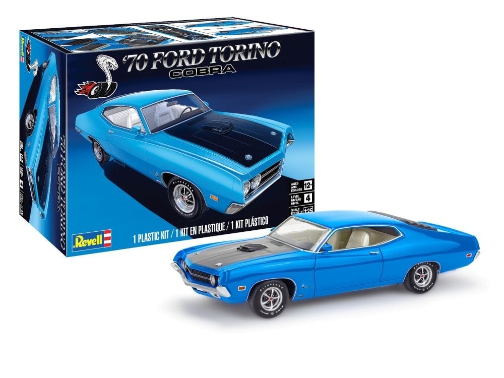 Revell 1/25 1970 Ford Torino Cobra Plastic Model Kit #14534