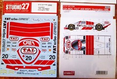 DECAL: 1/24 S271194 1990 FAT PORSCHE 962C #20 DONINGTON