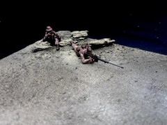 1/35 Scale Military Diorama Base Terrain Display Model Soldiers Figures Diecast