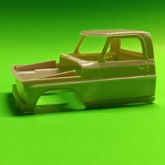 Cab Hood Short Bed 1972 Ford F-250 Ranger 4×4 Pickup Plow Truck Moebius 1/25