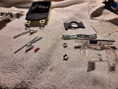 Johan Plastic Car Model Kit Parts 69 Roadrunner 1/25Chassis Engine Clear Trim