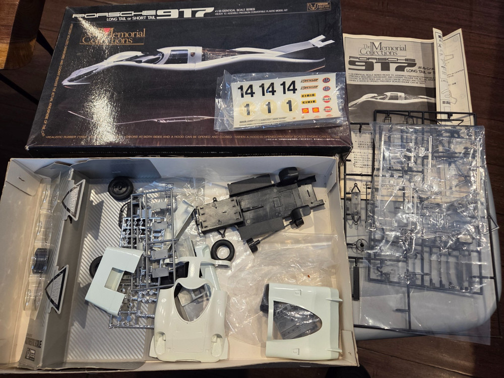 Union Model 1/20 IDENTICAL SCALE SERIES 1/20 PORSCHE 917 LONG TAIL or SHORT TAIL