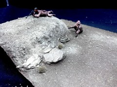 1/35 Scale Military Diorama Base Terrain Display Model Soldiers Figures Diecast