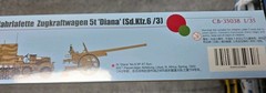 Bronco Models CB35038 1/35 5t “Diana” (Sd.Kfz.6/3) 7.62cm FK36(r) auf PzJgr NIB