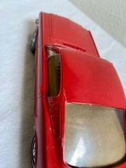 1965 Red & Tan Ford Mustang Fastback Promo Philco P-22 AM Radio w/chrome trim