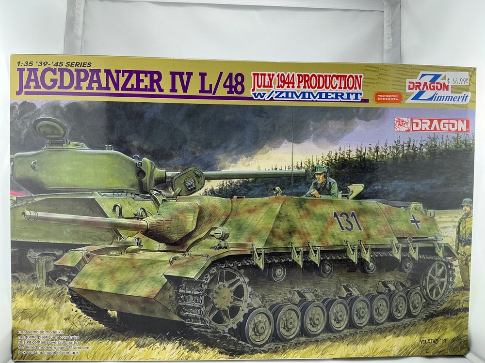 Dragon 6369 1/35 Jagdpanzer IV L/48 July 1944 Production w/Zimmerit Model Kit
